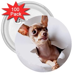 Chihuahua 3  Button (100 pack)