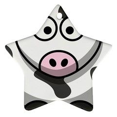 Cow Star Ornament (two Sides)