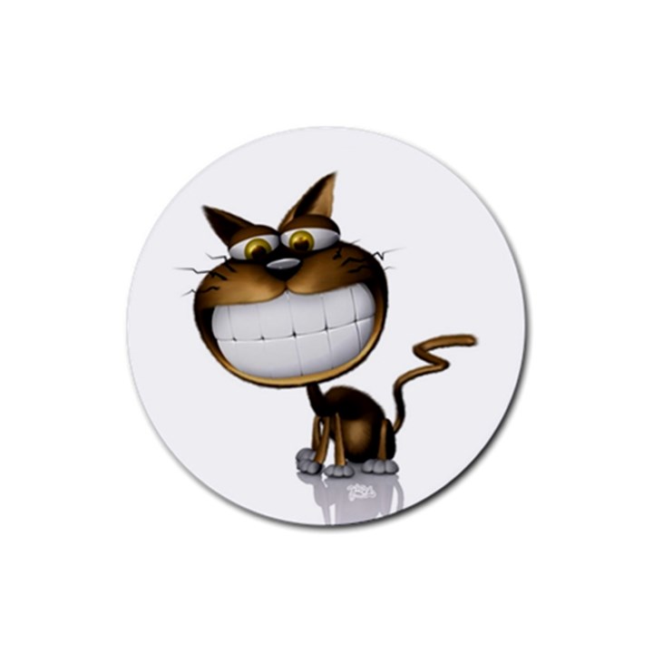 Funny Cat Drink Coaster (Round)