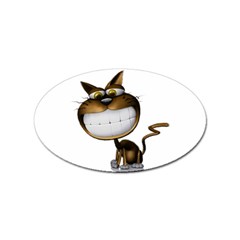 Funny Cat Sticker 100 Pack (oval)