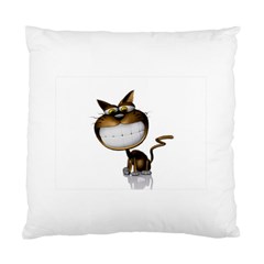 Funny Cat Cushion Case (two Sides)