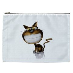 Funny Cat Cosmetic Bag (xxl)