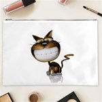 Funny Cat Cosmetic Bag (XXL) Front