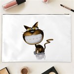 Funny Cat Cosmetic Bag (XXL) Back