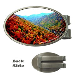 Through The Mountains Money Clip (oval) by Majesticmountain