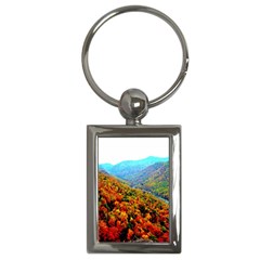 Through The Mountains Key Chain (rectangle) by Majesticmountain