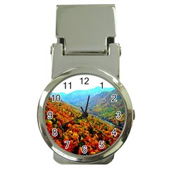 Through The Mountains Money Clip With Watch by Majesticmountain