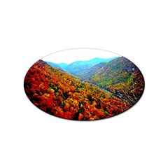 Through The Mountains Sticker 10 Pack (oval) by Majesticmountain