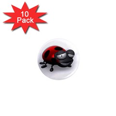 Lady Bird 1  Mini Button Magnet (10 Pack) by cutepetshop