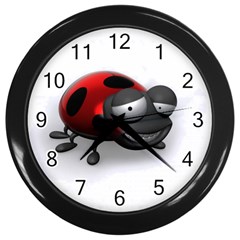 Lady Bird Wall Clock (black) by cutepetshop