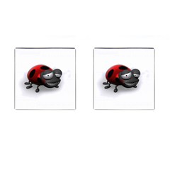 Lady Bird Cufflinks (square) by cutepetshop