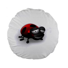 Lady Bird 15  Premium Round Cushion  by cutepetshop