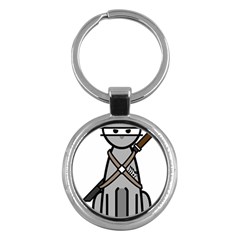 Ninja Cat Key Chain (round) by cutepetshop