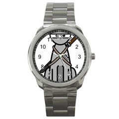 Ninja Cat Sport Metal Watch by cutepetshop