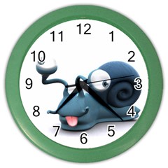 Funny Snail Wall Clock (color) by cutepetshop