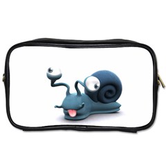 Funny Snail Travel Toiletry Bag (two Sides)