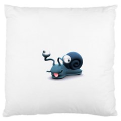 Funny Snail Large Cushion Case (one Side) by cutepetshop