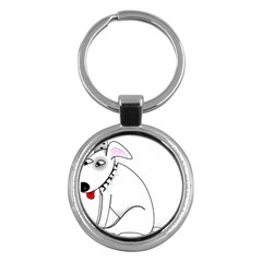 Pitbull Key Chain (round) by cutepetshop