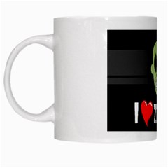 I Love Zombies White Coffee Mug by darksite