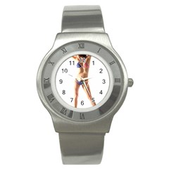 Usa Girl Stainless Steel Watch (unisex) by hlehnerer