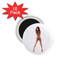 Usa Girl 1 75  Button Magnet (10 Pack)