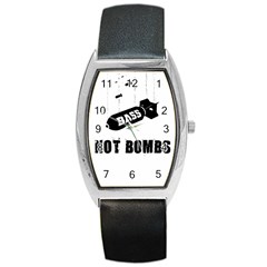 Drop Bass Not Bombs Barrel Style Metal Watch by Lab80