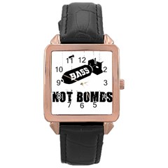 Bass2 Rose Gold Leather Watch  by Lab80