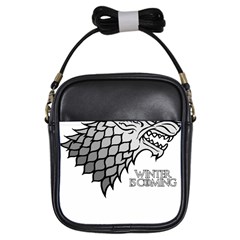 Winter Is Coming ( Stark ) 2 Girl s Sling Bag by Lab80