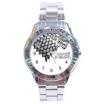 Winter is Coming ( Stark ) 2 Stainless Steel Watch (Men s) Front