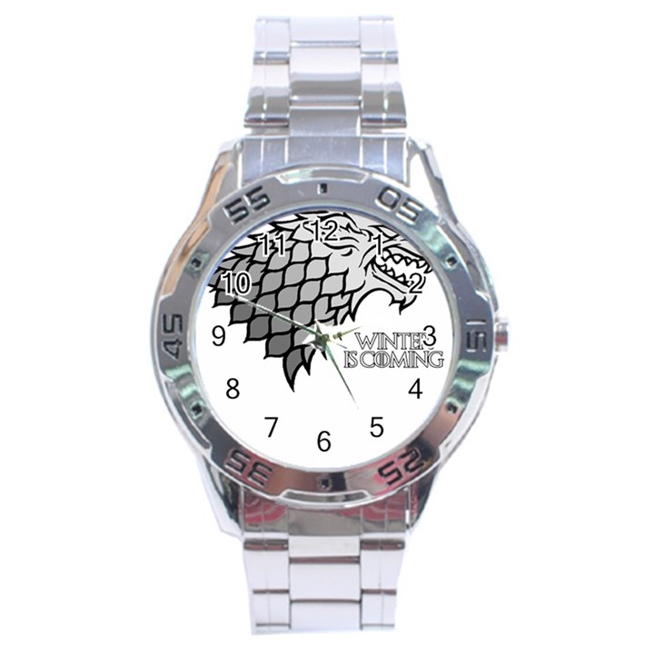 Winter is Coming ( Stark ) 2 Stainless Steel Watch (Men s)