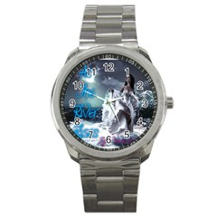 As The River Rises  Sport Metal Watch by AuthorPScott