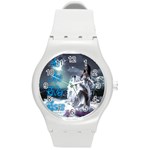 As The River Rises  Plastic Sport Watch (Medium) Front