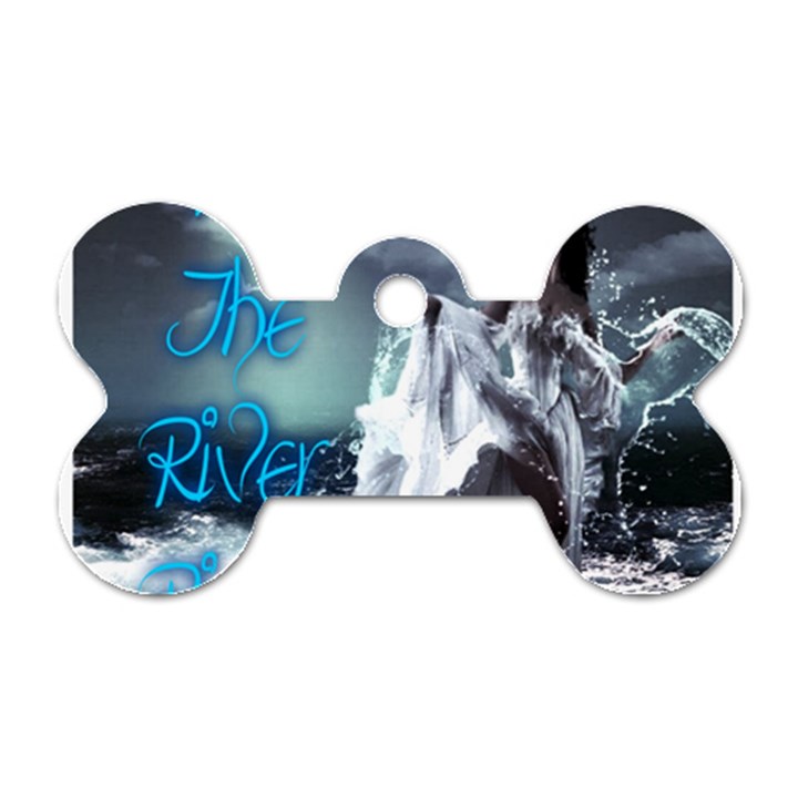 As The River Rises  Dog Tag Bone (Two Sided)