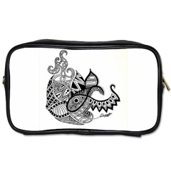 Petal Doodle Travel Toiletry Bag (one Side) by EllaTheGiraffe