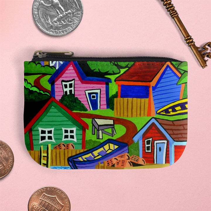 Three Boats & A Fish Table Coin Change Purse