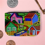 Three Boats & A Fish Table Coin Change Purse Back