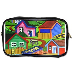 Three Boats & A Fish Table Travel Toiletry Bag (one Side) by reillysart