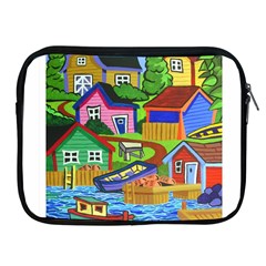 Three Boats & A Fish Table Apple Ipad 2/3/4 Zipper Case by reillysart