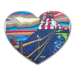 Cape Bonavista Lighthouse Mouse Pad (heart) by reillysart