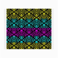 Cmyk Damask Flourish Pattern Glasses Cloth (small) by DDesigns