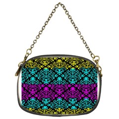 Cmyk Damask Flourish Pattern Chain Purse (one Side) by DDesigns