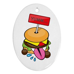 Burgeryumm Oval Ornament