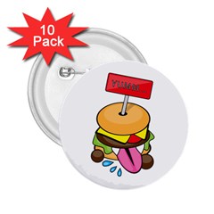 BurgerYUMM 2.25  Button (10 pack)