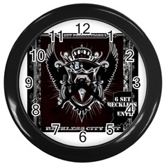 6 Set New Logo Wall Clock (black) by 6set