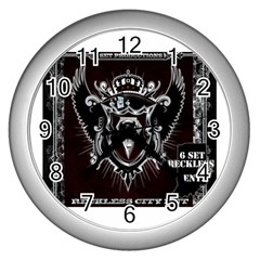 6 Set New Logo Wall Clock (silver) by 6set