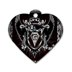 6 Set New Logo Dog Tag Heart (two Sided) by 6set