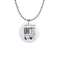 Watch The World Unite As You Turn Up The Love Button Necklace by EllaTheGiraffe