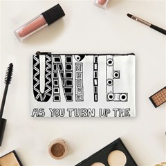 Watch The World Unite As You Turn Up The Love Cosmetic Bag (small) by EllaTheGiraffe