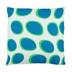 Retrosphere Bluegreenonwhite Cushion Case (two Sides) by TheDesignCafe