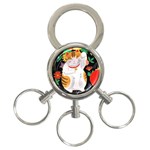 Maneki Neko 3-Ring Key Chain Front